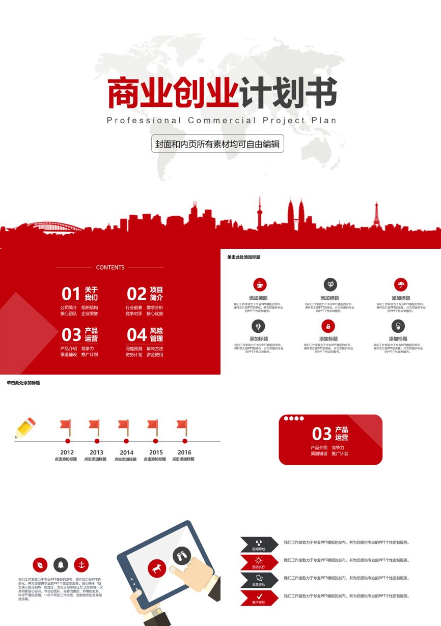 商业计划书(133)商业计划书PPT模板