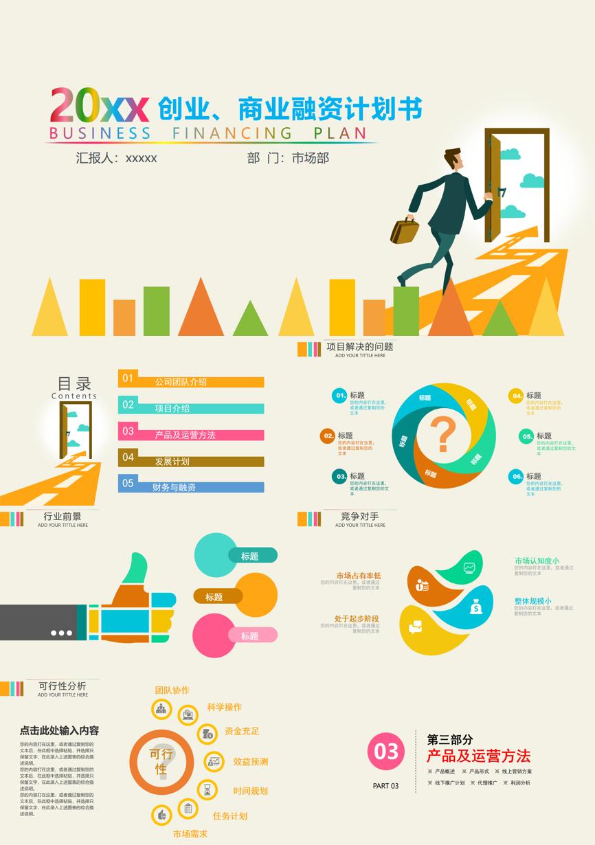 商业计划书(160)商业计划书PPT模板