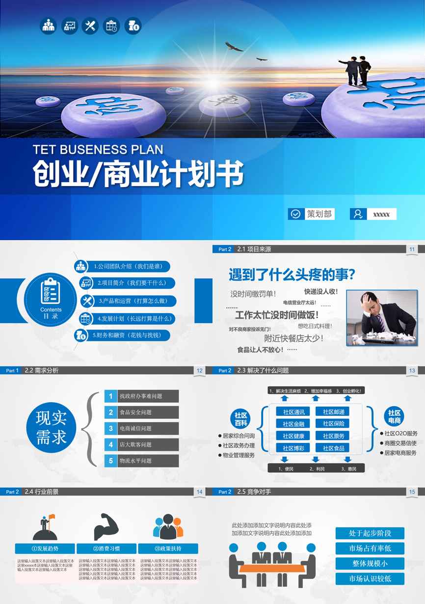 商业计划书(162)商业计划书PPT模板