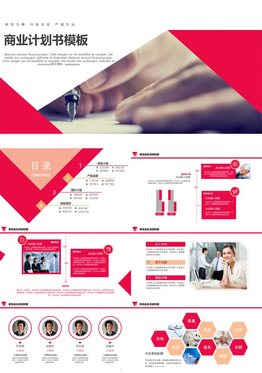 商业计划书(36)商业计划书PPT模板