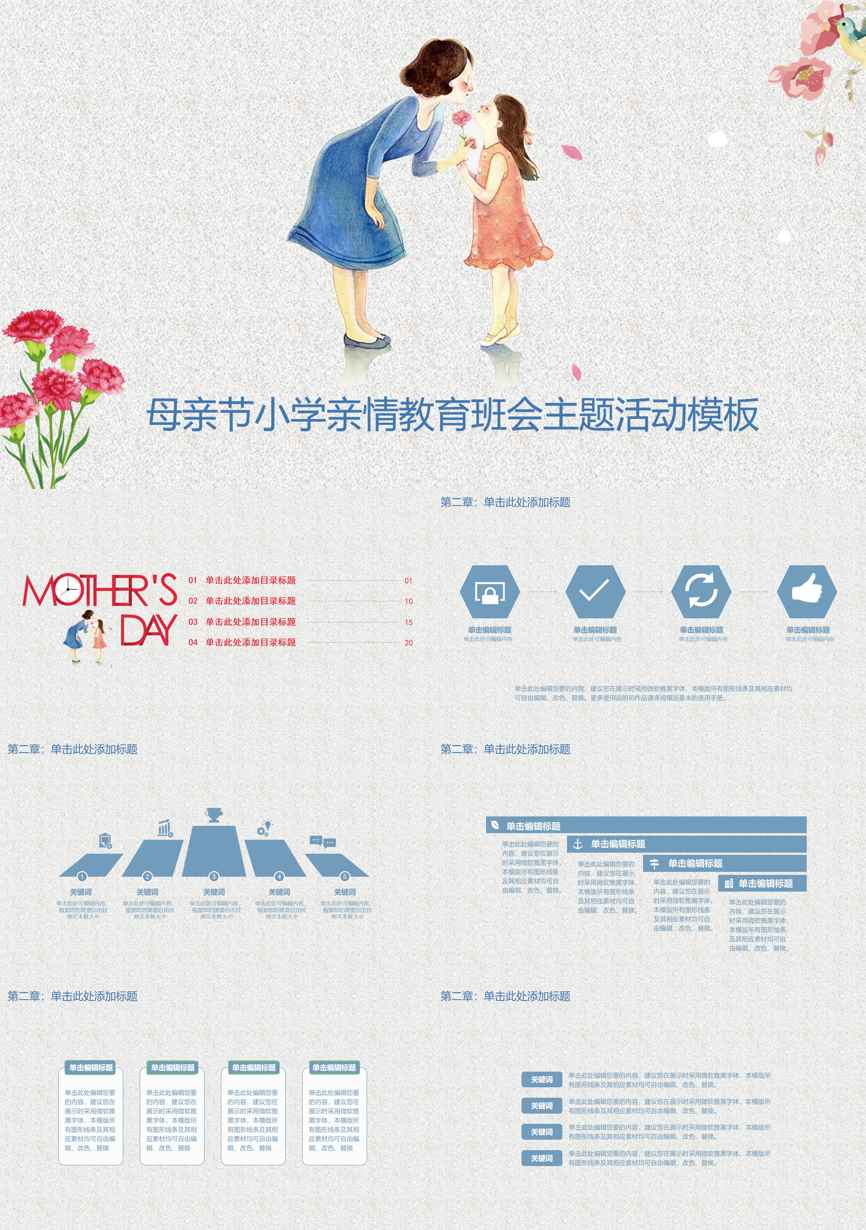 教育说课(129)教学课件PPT模板