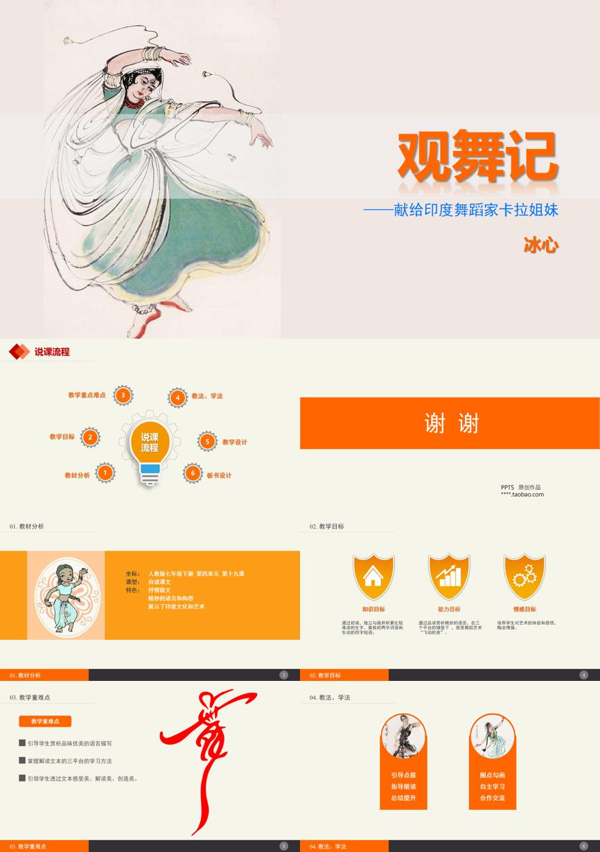 教育说课(264)教学课件PPT模板