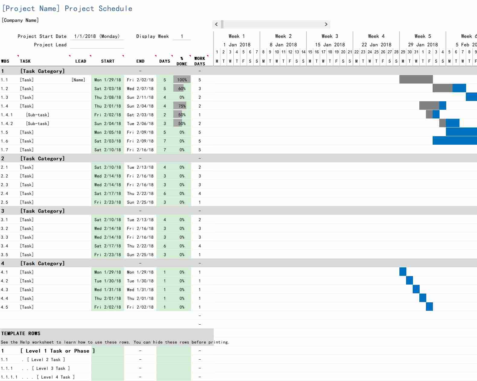 gantt-chart_L甘特图excel模板