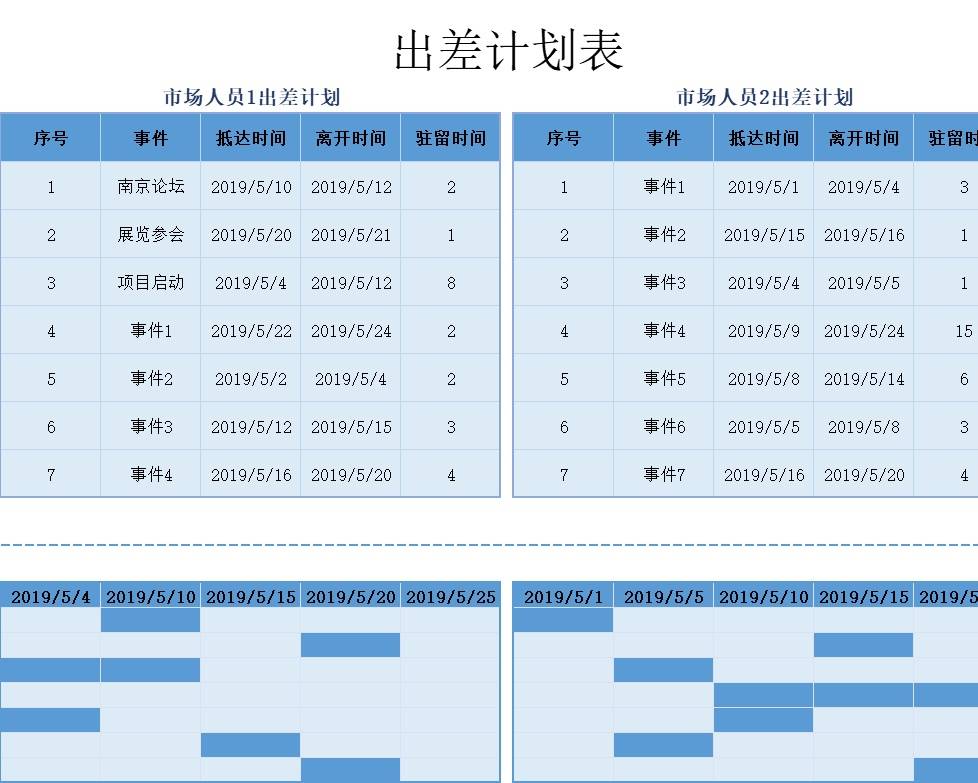 甘特图056甘特图excel模板